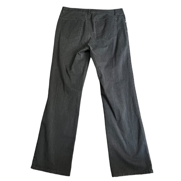 Jones New York Sport Jeans with Shape Control Sz 10 Womens Grey Straight Leg - Picture 5 of 7